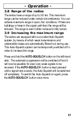 Preview for 61 page of switel WT270 Operating Instructions Manual