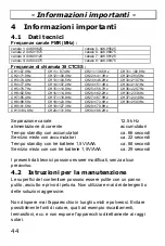 Предварительный просмотр 44 страницы switel WT370 Operating Instructions Manual