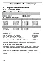 Предварительный просмотр 58 страницы switel WT370 Operating Instructions Manual