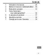 Предварительный просмотр 27 страницы switel WTC600 Operating Instructions Manual