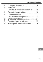 Предварительный просмотр 15 страницы switel WTC605 Operating Instructions Manual