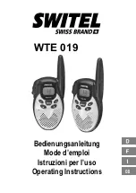 switel WTE 019 Operating Instructions Manual предпросмотр