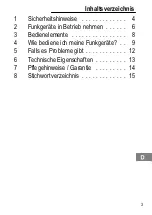 Preview for 3 page of switel WTE 019 Operating Instructions Manual