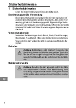 Preview for 4 page of switel WTE 019 Operating Instructions Manual