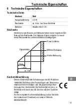 Preview for 13 page of switel WTE 019 Operating Instructions Manual