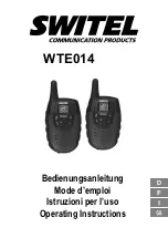 switel WTE014 Operating Instructions Manual предпросмотр