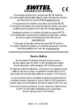 Предварительный просмотр 44 страницы switel WTE20 series Operating Instructions Manual