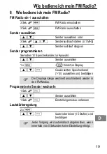 Предварительный просмотр 19 страницы switel WTF 728 Operating Instructions Manual