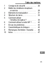 Предварительный просмотр 25 страницы switel WTF 728 Operating Instructions Manual