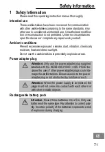 Предварительный просмотр 71 страницы switel WTF 728 Operating Instructions Manual