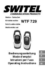 switel WTF 729 Operating Instructions Manual preview