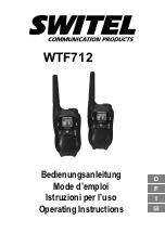 switel WTF712 Operating Instructions Manual предпросмотр