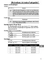 Preview for 11 page of switel WTF718 Operating Instructions Manual