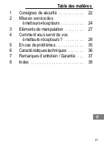 Preview for 21 page of switel WTF718 Operating Instructions Manual