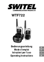 Предварительный просмотр 1 страницы switel WTF722 Operating Instructions Manual