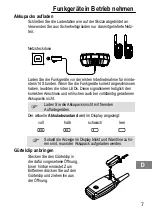 Предварительный просмотр 7 страницы switel WTF722 Operating Instructions Manual