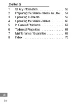 Предварительный просмотр 54 страницы switel WTF722 Operating Instructions Manual