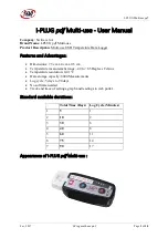 Предварительный просмотр 1 страницы Switrace I-PLUG pdf Multi-use User Manual