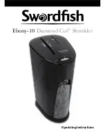 Swordfish Ebony-10 Diamond Cut Operating Instructions Manual preview