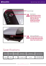 Preview for 2 page of Swordfish TimeSaver Operating Instructions Manual