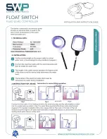 Предварительный просмотр 1 страницы SWP Float Switch Installation And Instruction Manual