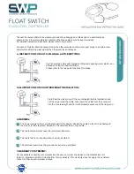 Предварительный просмотр 2 страницы SWP Float Switch Installation And Instruction Manual