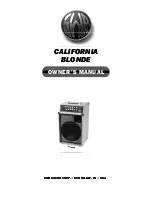 Preview for 1 page of SWR California Blonde Owner'S Manual