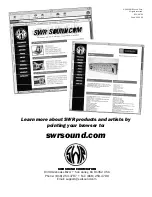 Предварительный просмотр 12 страницы SWR California Blonde Owner'S Manual