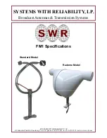 SWR FM1 Series Manual preview