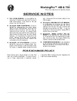 Preview for 4 page of SWR WorkingPro 400 Service Manual