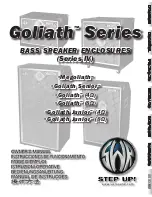 SWRSound Goliath Owner'S Manual preview
