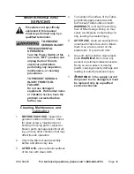 Preview for 18 page of SWS Power Tools 66630 Set Up And Operating Instructions Manual