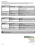 Preview for 9 page of SWS 26 Series Installation And Operating Instructions Manual