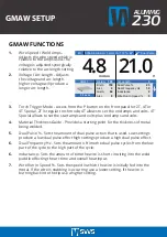 Preview for 9 page of SWS ALUMMIG 230 Quick Setup Manual