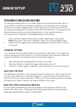 Preview for 11 page of SWS ALUMMIG 230 Quick Setup Manual