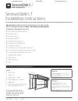 SWS SeceuroGlide LT Installation Instructions Manual preview