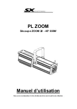 Preview for 1 page of SX Lighting PL ZOOM User Manual