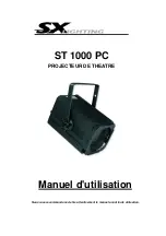 Preview for 1 page of SX Lighting ST 1000 PC User Manual