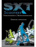 SXT Scooters SXT 100 Operating Instructions Manual preview