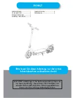 Preview for 2 page of SXT Scooters SXT 100 Operating Instructions Manual