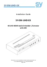 SY Electronics SY-EM-UHD-EX Installation Manual preview