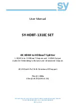 Preview for 1 page of SY Electronics SY-HDBT-131EC SET User Manual