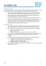 Preview for 8 page of SY Electronics SY-HDBT-231-70 User Manual