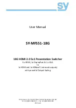 Предварительный просмотр 1 страницы SY Electronics SY-MFS51-18G User Manual