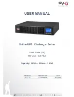 Preview for 1 page of Sy-G Online UPS User Manual