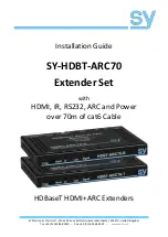 Preview for 1 page of SY HDBT-ARC70-R Installation Manual