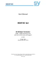 SY HDBT-EC Set User Manual preview