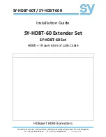 SY SY-HDBT-60T Installation Manual preview