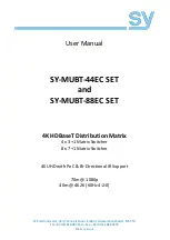 SY SY-MUBT-44EC SET User Manual preview