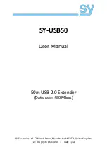 SY SY-USB50 User Manual preview